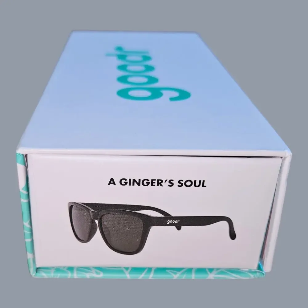 Goodr OG A Ginger's Soul Black Polarized No Slip No Bounce Sunglasses New